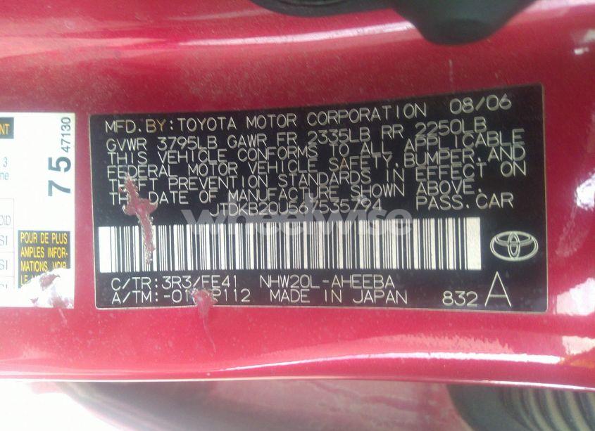 Photo 9 of 2006 Toyota Prius (VIN JTDKB20U567535794)