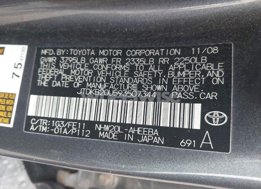Photo 9 of 2009 Toyota Prius (VIN JTDKB20U593507344)