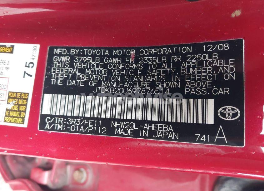 Photo 9 of 2009 Toyota Prius (VIN JTDKB20U697876514)