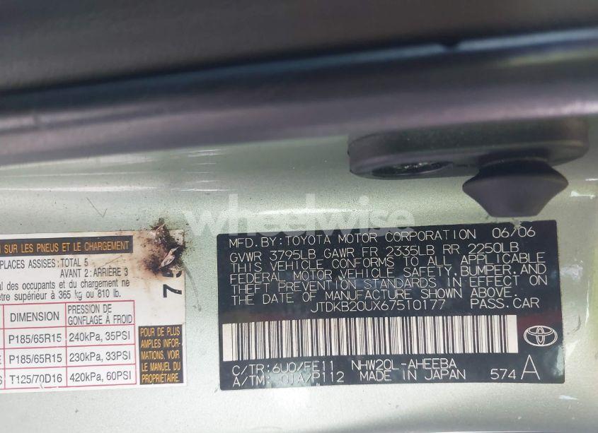 Photo 9 of 2006 Toyota Prius (VIN JTDKB20UX67510177)