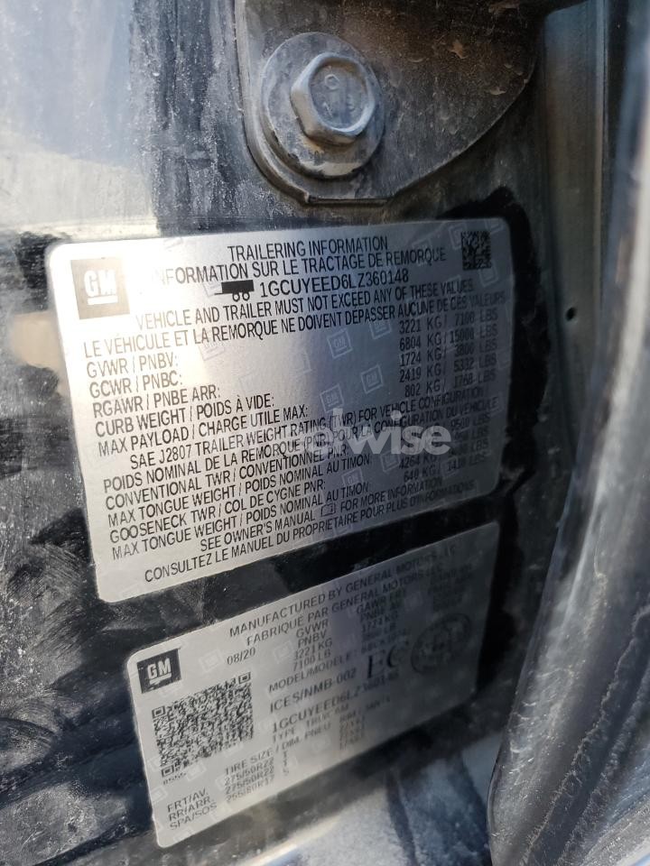 Photo 12 of 2020 CHEVROLET SILVERADO K1500 RST (VIN JTDKB22U757046146)