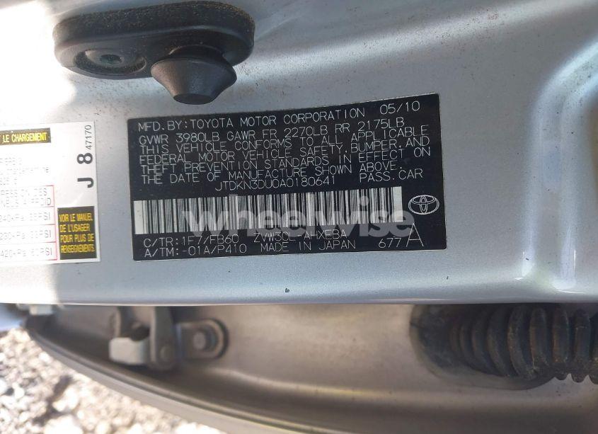 Photo 9 of 2010 Toyota Prius III (VIN JTDKN3DU0A0180641)