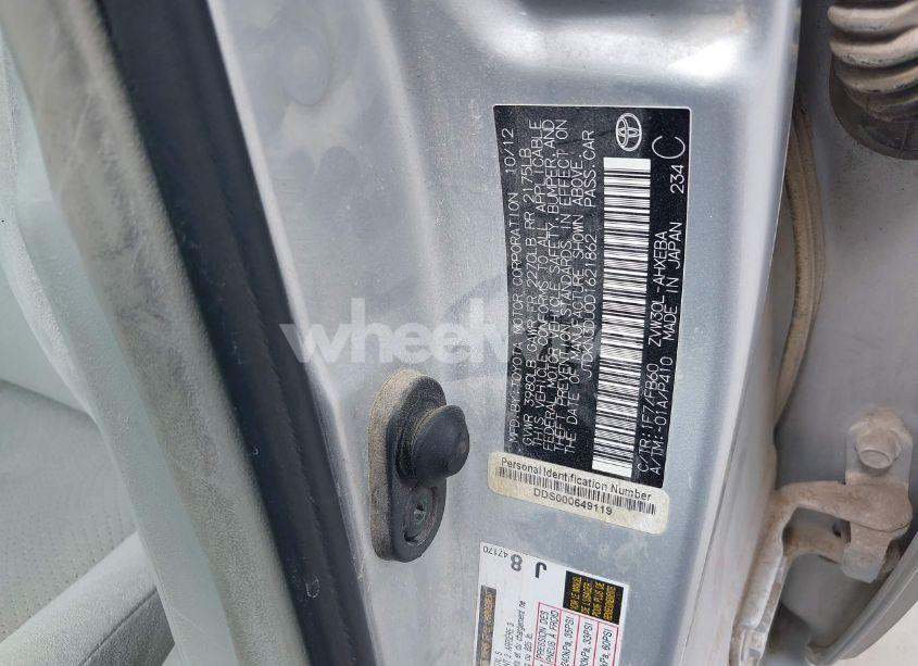 Photo 9 of 2013 Toyota Prius THREE (VIN JTDKN3DU0D1621862)