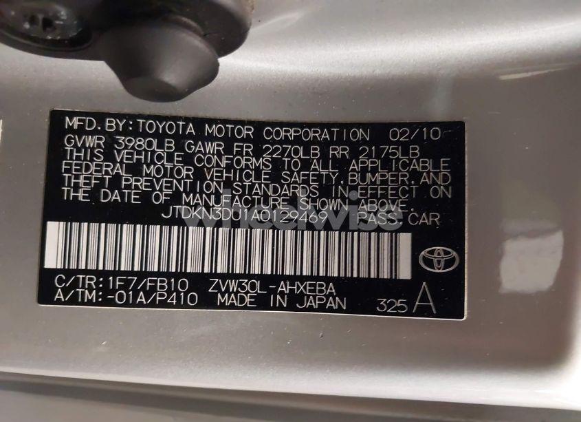 Photo 9 of 2010 Toyota Prius II (VIN JTDKN3DU1A0129469)