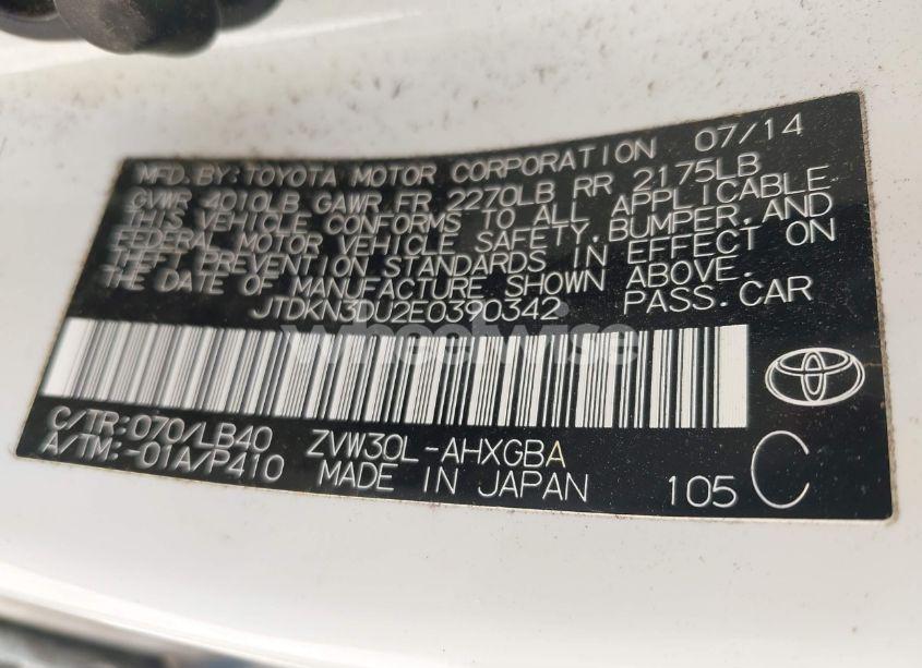 Photo 9 of 2014 Toyota Prius FOUR (VIN JTDKN3DU2E0390342)