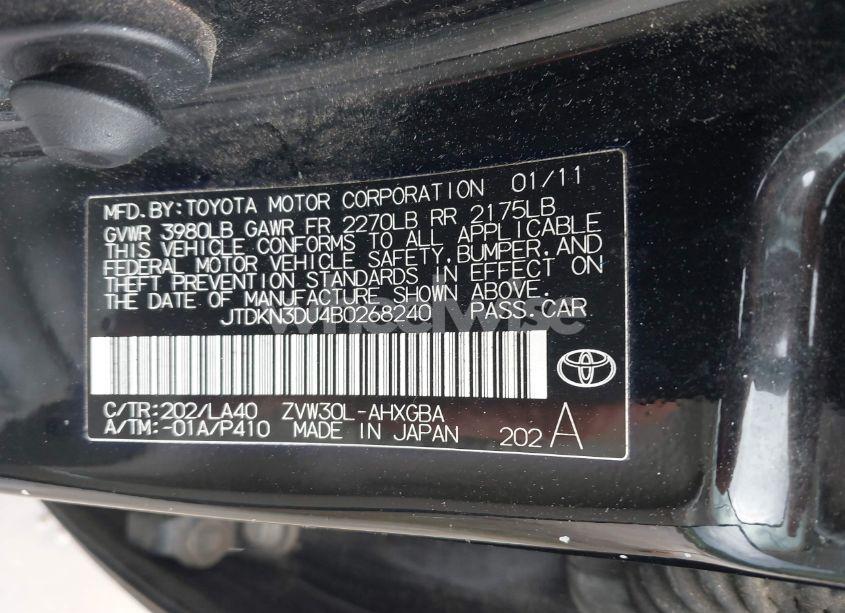 Photo 9 of 2011 Toyota Prius FIVE (VIN JTDKN3DU4B0268240)