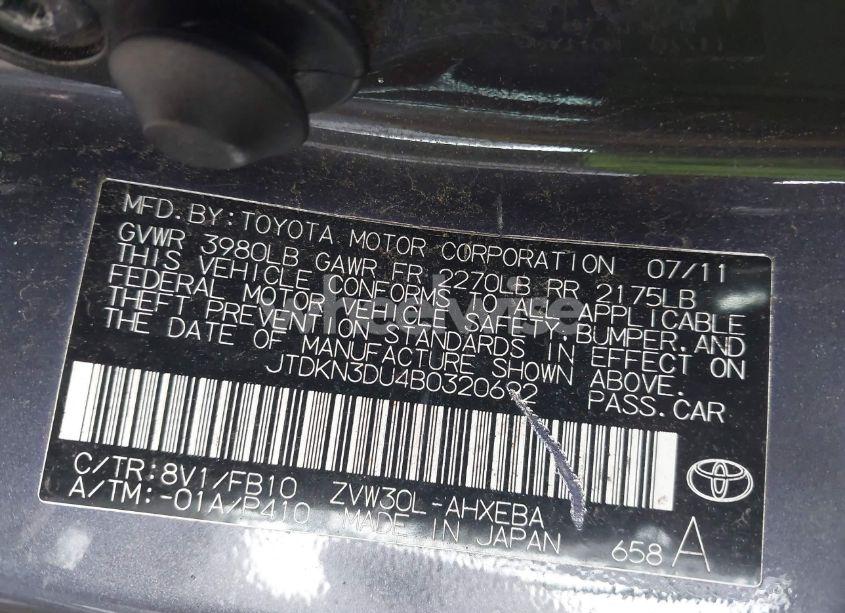Photo 9 of 2011 Toyota Prius FIVE/FOUR/ONE/THREE/TWO (VIN JTDKN3DU4B0320692)