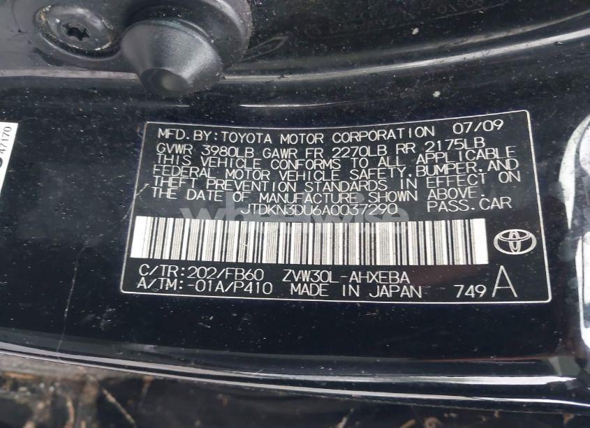 Photo 9 of 2010 Toyota Prius III (VIN JTDKN3DU6A0037290)