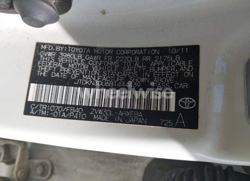 Photo 9 of 2011 Toyota Prius TWO (VIN JTDKN3DU6B1444439)