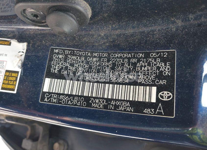 Photo 9 of 2012 Toyota Prius FOUR (VIN JTDKN3DU6C1556854)