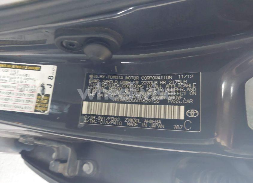 Photo 9 of 2013 Toyota Prius TWO (VIN JTDKN3DU6D1629156)