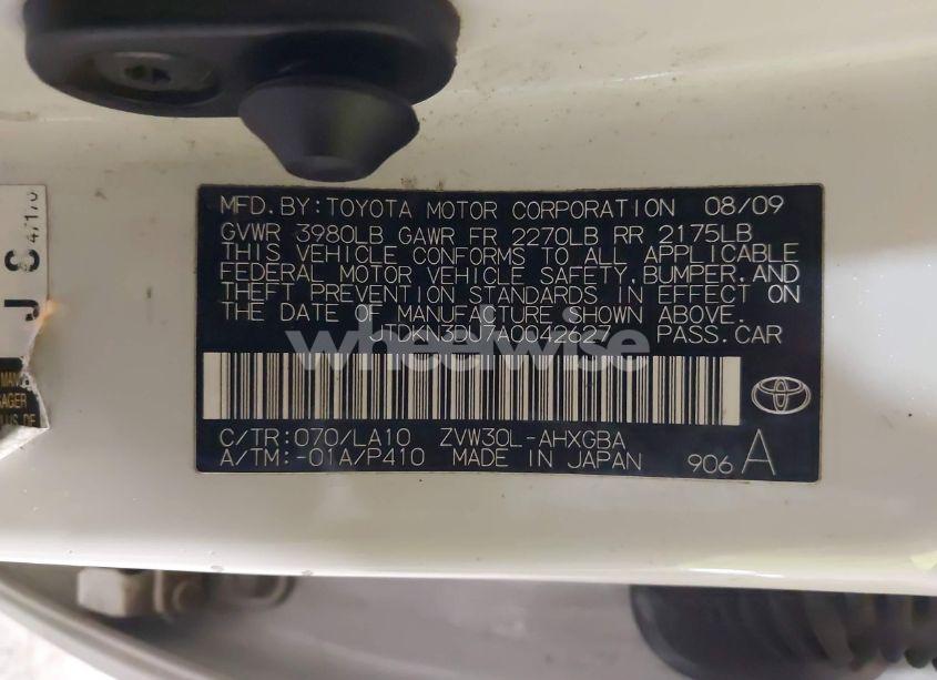Photo 9 of 2010 Toyota Prius I/II/III/IV/V (VIN JTDKN3DU7A0042627)