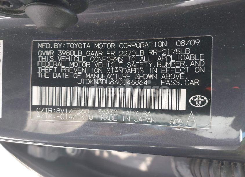 Photo 9 of 2010 Toyota Prius II (VIN JTDKN3DU8A0046864)