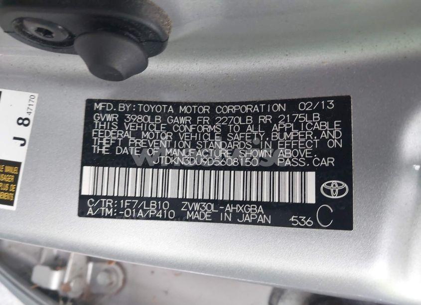 Photo 9 of 2013 Toyota Prius FOUR (VIN JTDKN3DU9D5608150)