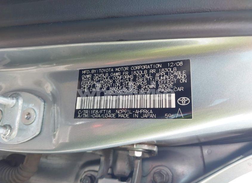 Photo 9 of 2009 Toyota Yaris S (VIN JTDKT903595261042)