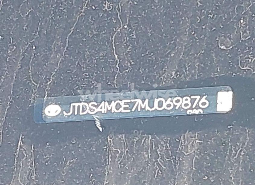 Photo 9 of 2021 Toyota Corolla SE (VIN JTDS4MCE7MJ069876)