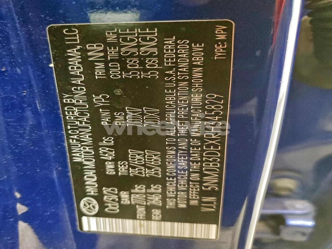 Photo 14 of 2024 HYUNDAI TUCSON SEL (VIN JTDS4RCE5LJ028660)