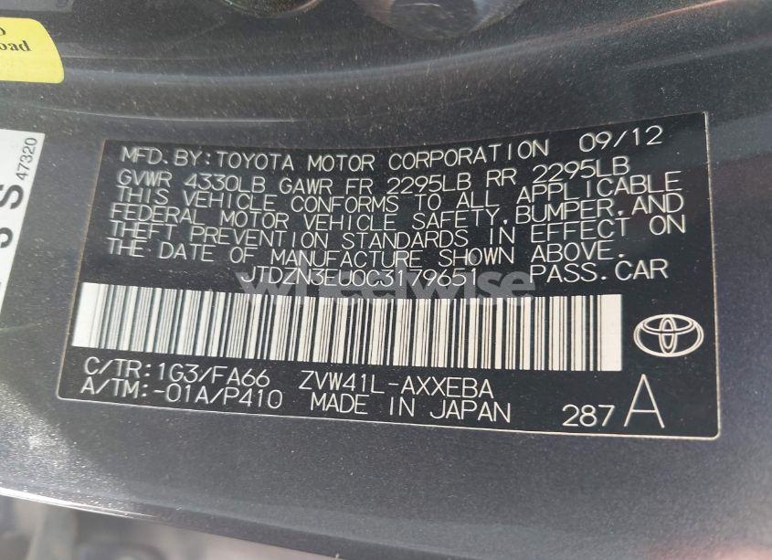 Photo 9 of 2012 Toyota Prius V THREE (VIN JTDZN3EU0C3179651)
