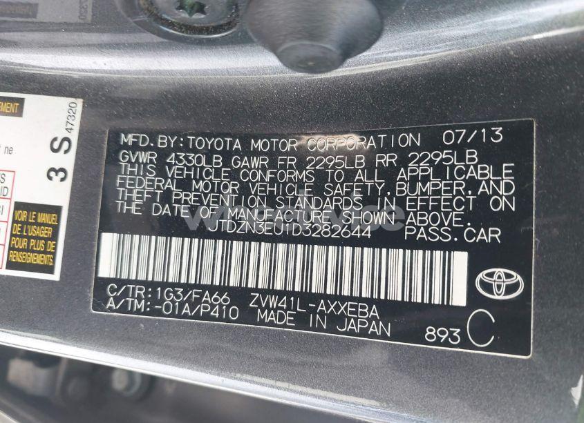 Photo 9 of 2013 Toyota Prius V TWO (VIN JTDZN3EU1D3282644)