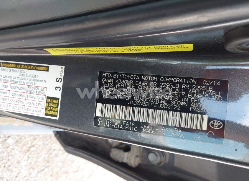 Photo 9 of 2014 Toyota Prius V FIVE/THREE/TWO (VIN JTDZN3EU1EJ002122)