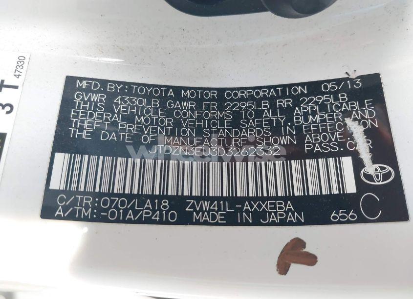 Photo 9 of 2013 Toyota Prius V FIVE (VIN JTDZN3EU3D3262332)