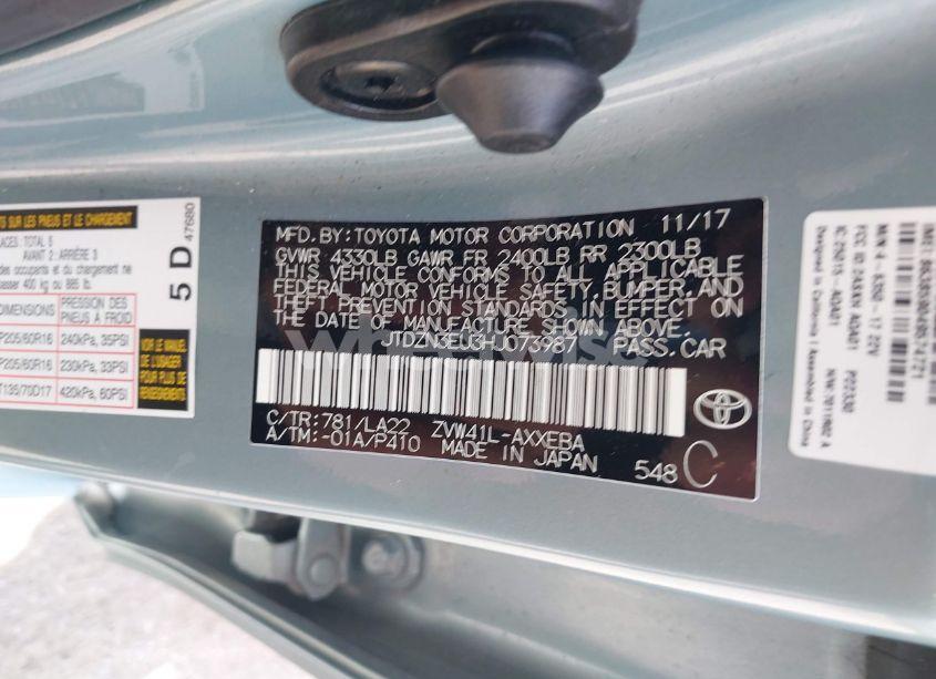 Photo 9 of 2017 Toyota Prius V FOUR (VIN JTDZN3EU3HJ073987)