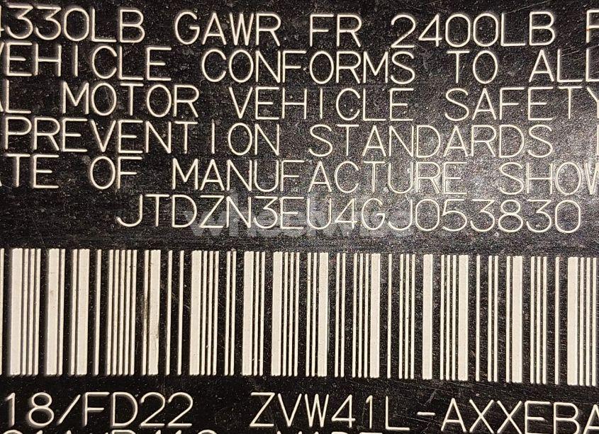 Photo 9 of 2016 Toyota Prius V TWO (VIN JTDZN3EU4GJ053830)