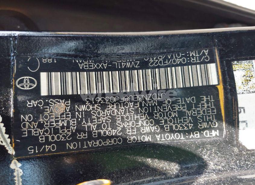 Photo 9 of 2015 Toyota Prius V TWO (VIN JTDZN3EU8FJ033613)