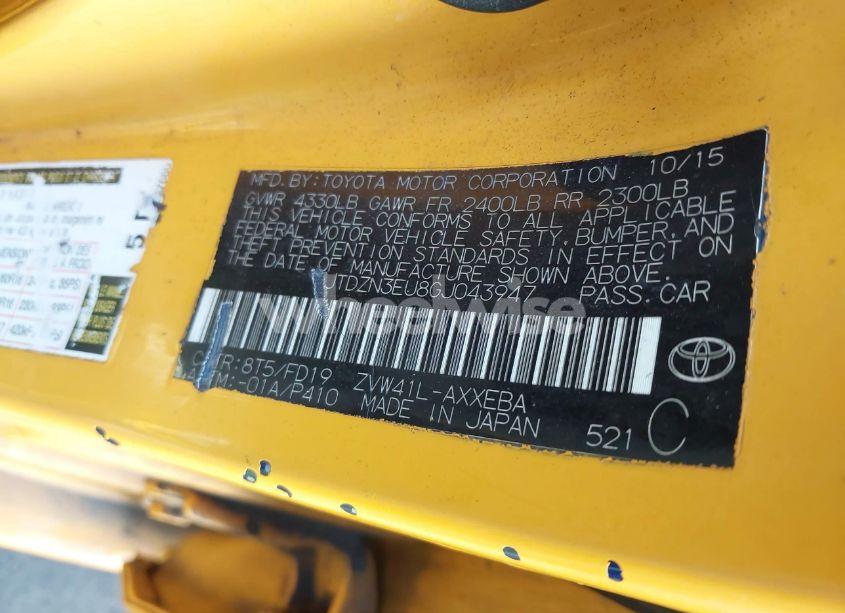 Photo 9 of 2016 Toyota Prius V TWO (VIN JTDZN3EU8GJ043947)