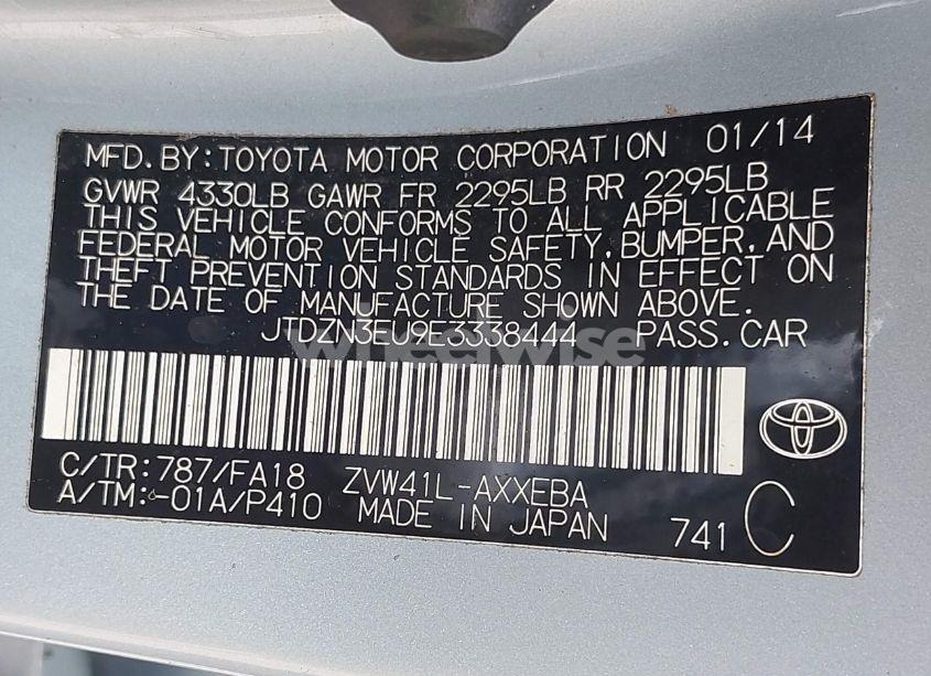 Photo 9 of 2014 Toyota Prius V TWO (VIN JTDZN3EU9E3338444)