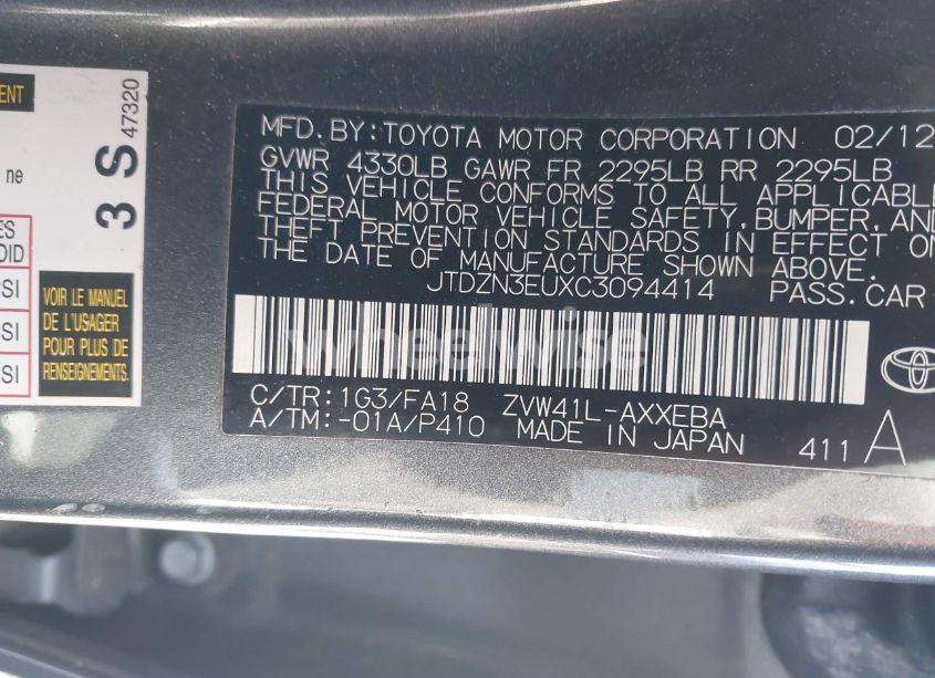 Photo 9 of 2012 Toyota Prius V THREE (VIN JTDZN3EUXC3094414)