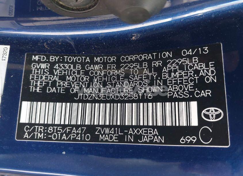 Photo 9 of 2013 Toyota Prius V THREE (VIN JTDZN3EUXD3258116)