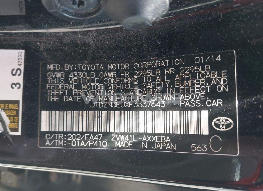 Photo 9 of 2014 Toyota Prius V TWO (VIN JTDZN3EUXE3337643)