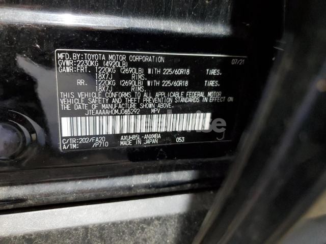 Photo 10 of 2021 TOYOTA VENZA LE (VIN JTEAAAAH0MJ065292)