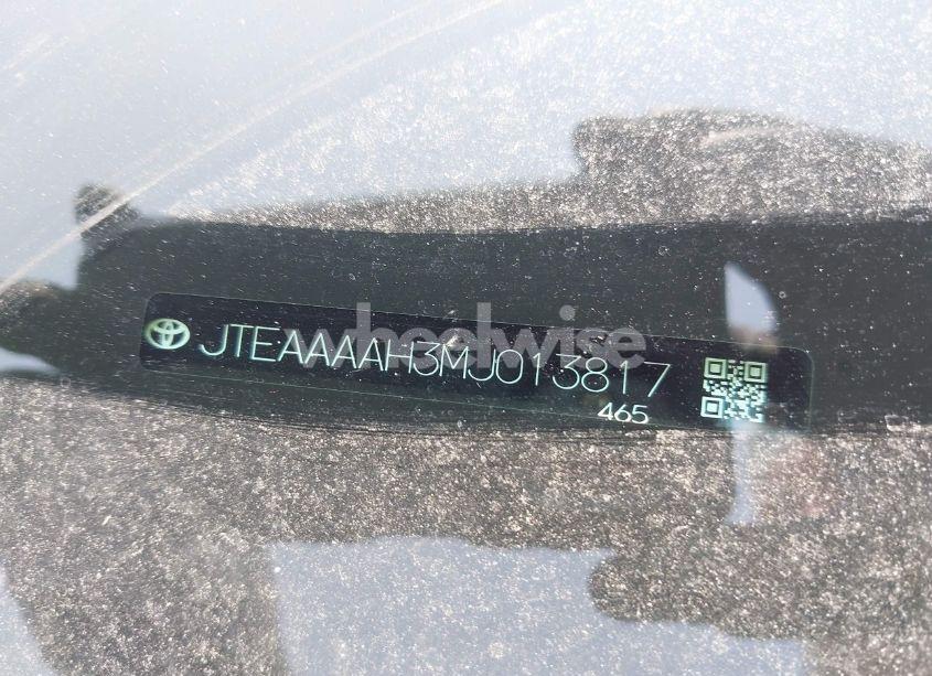 Photo 18 of 2021 Toyota Venza LE (VIN JTEAAAAH3MJ013817)