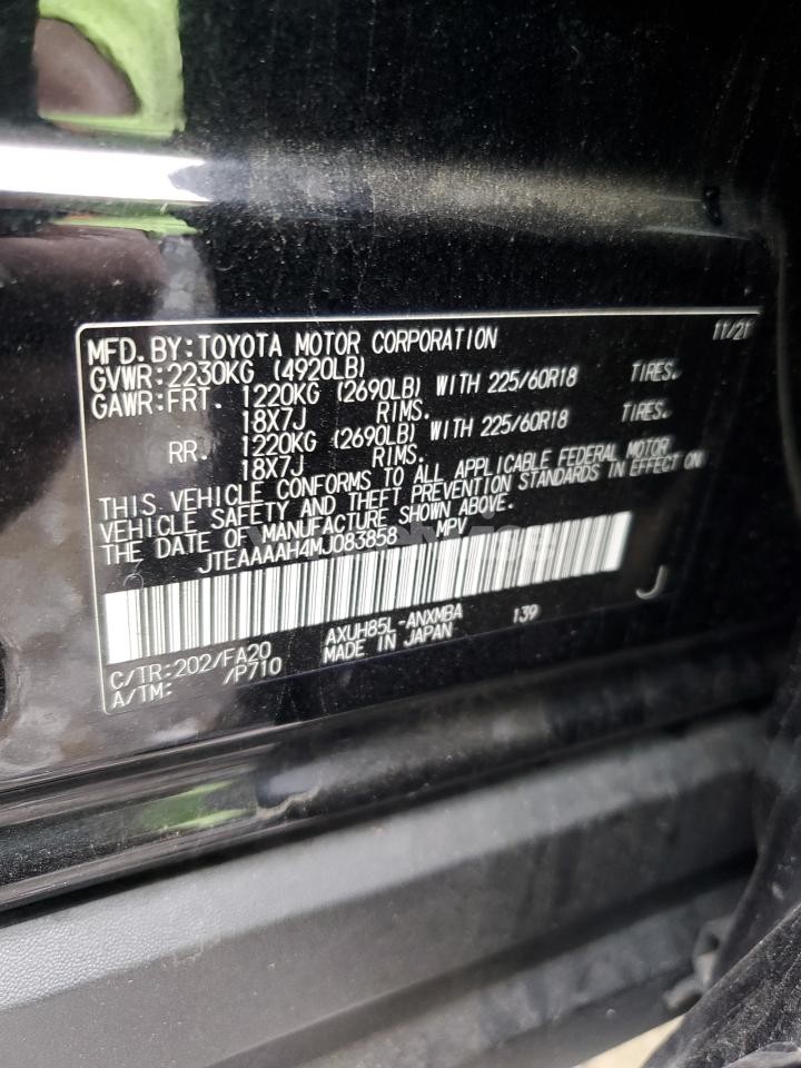 Photo 13 of 2021 TOYOTA VENZA LE (VIN JTEAAAAH4MJ083858)