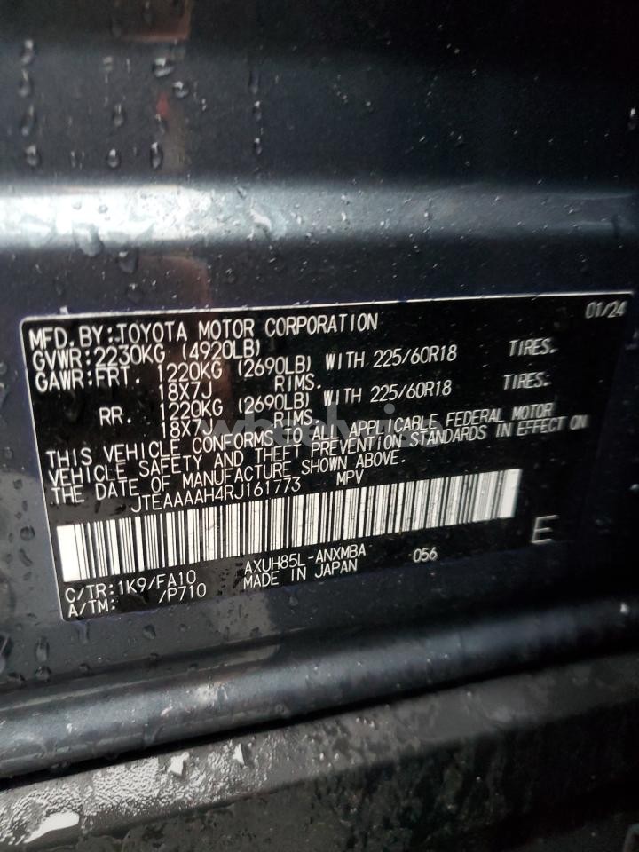 Photo 14 of 2024 TOYOTA VENZA LE (VIN JTEAAAAH4RJ161773)