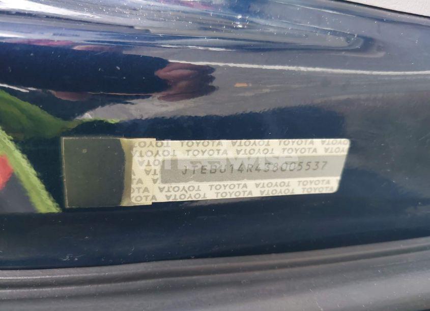 Photo 9 of 2003 Toyota 4runner SR5 SPORT V6 (VIN JTEBU14R438005537)