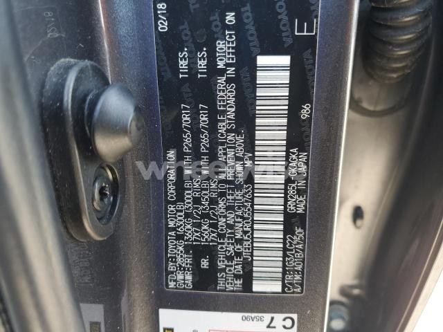 Photo 5 of 2018 TOYOTA 4RUNNER SR5/SR5 PREMIUM (VIN JTEBU5JR0J5547633)