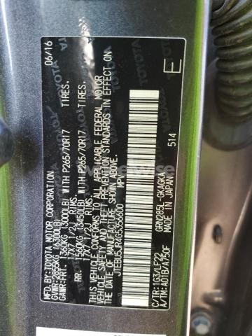 Photo 11 of 2016 TOYOTA 4RUNNER SR5/SR5 PREMIUM (VIN JTEBU5JR4G5356600)