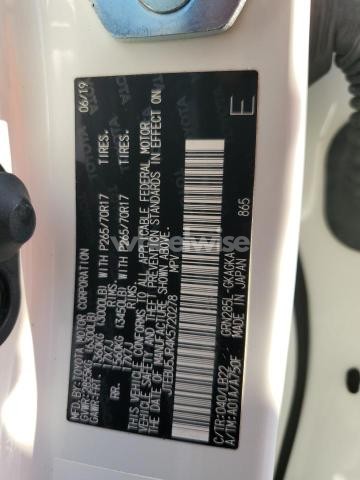 Photo 2 of 2019 TOYOTA 4RUNNER SR5/SR5 PREMIUM (VIN JTEBU5JR4K5720278)