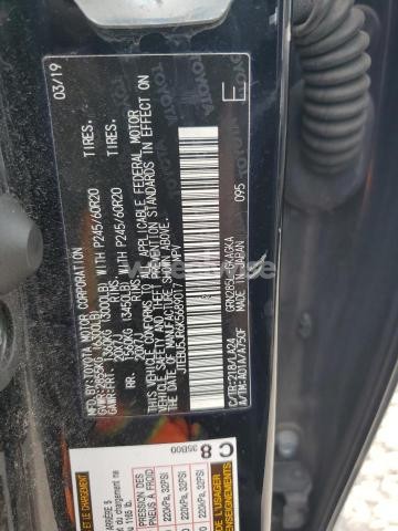 Photo 2 of 2019 TOYOTA 4RUNNER SR5/SR5 PREMIUM (VIN JTEBU5JR6K5689017)