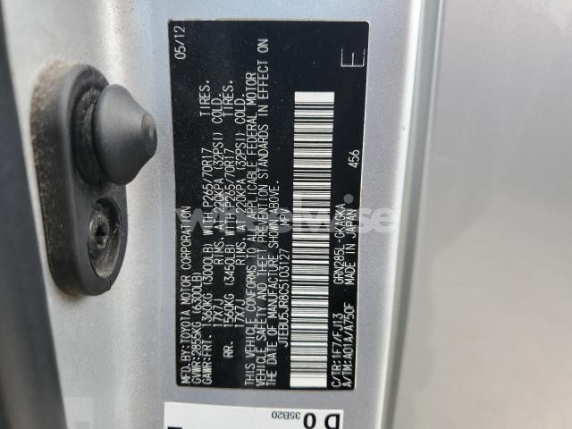 Photo 11 of 2012 TOYOTA 4RUNNER SR5 (VIN JTEBU5JR8C5103127)