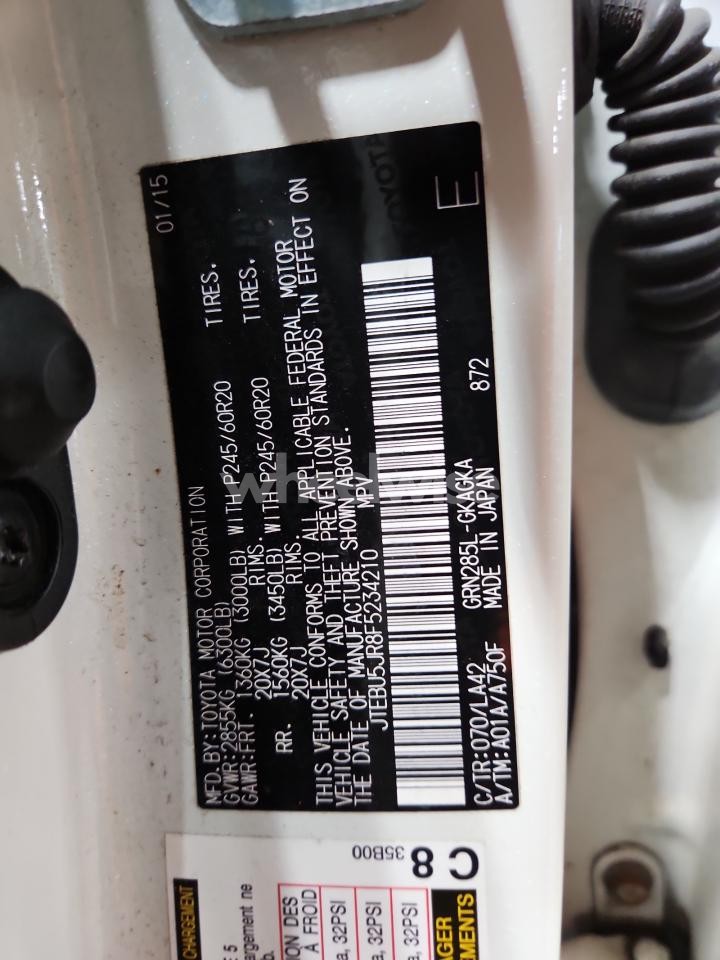 Photo 14 of 2015 TOYOTA 4RUNNER SR5/SR5 PREMIUM (VIN JTEBU5JR8F5234210)