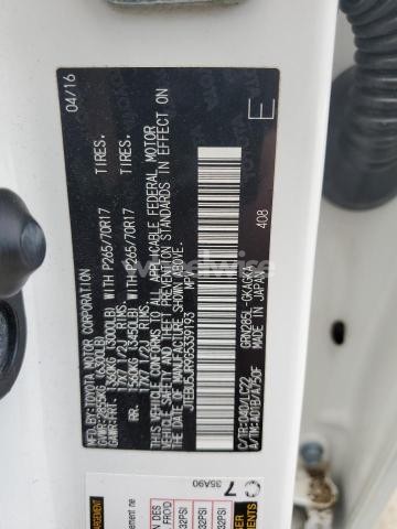 Photo 5 of 2016 TOYOTA 4RUNNER SR5/SR5 PREMIUM (VIN JTEBU5JR9G5339193)