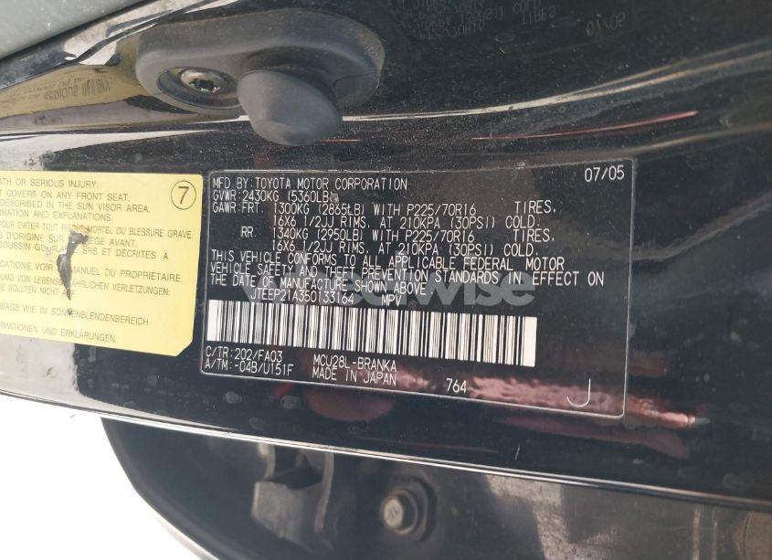 Photo 9 of 2005 Toyota Highlander V6 (VIN JTEEP21A350133164)