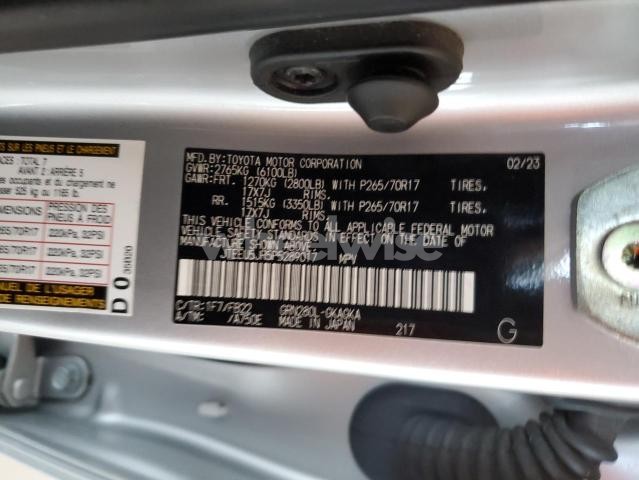 Photo 9 of 2023 TOYOTA 4RUNNER SR5 N/A (VIN JTEEU5JR5P5289017)