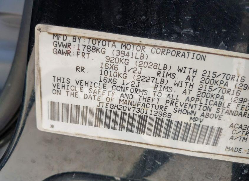 Photo 9 of 2003 Toyota Rav4 (VIN JTEGH20V730112969)