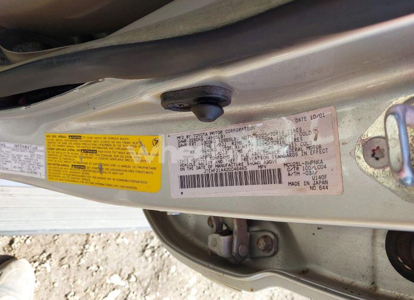 Photo 9 of 2002 Toyota Highlander LIMITED V6 (VIN JTEHF21A420046465)