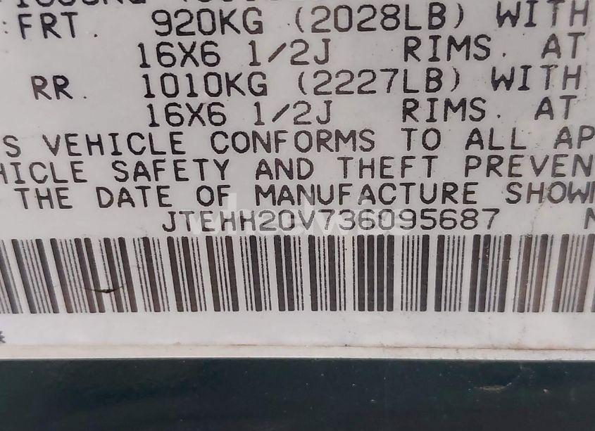 Photo 9 of 2003 Toyota Rav4 (VIN JTEHH20V736095687)